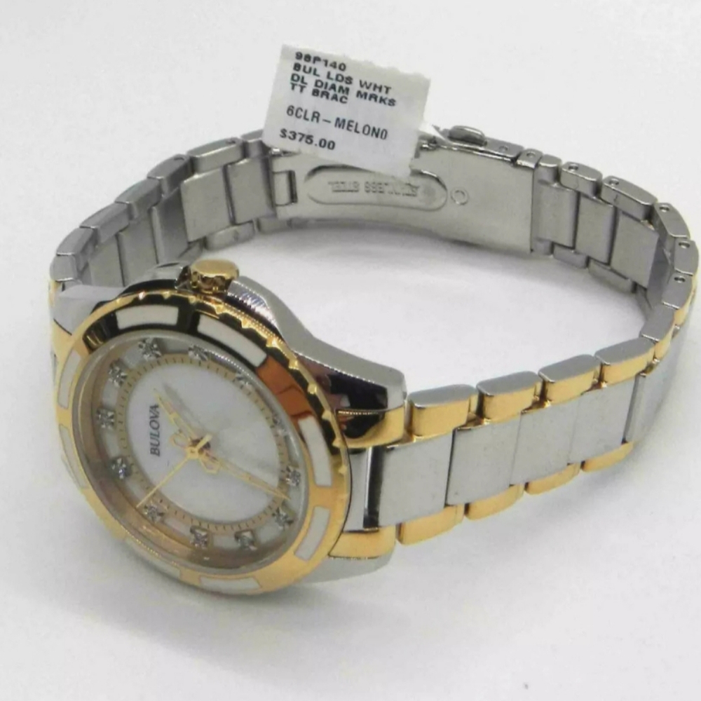 **NEW** Bulova Diamond White Mother of Pearl Dial - Picture 3 of 8